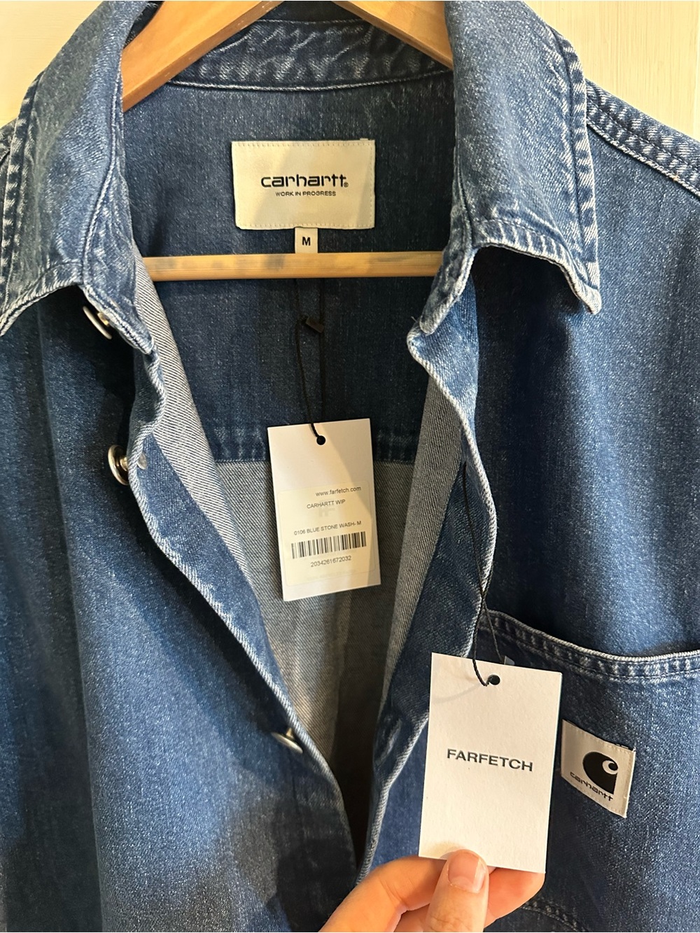 Carhartt WIP Lovilia Short-Sleeve Denim Shirt - Blue - Picture 2 of 4